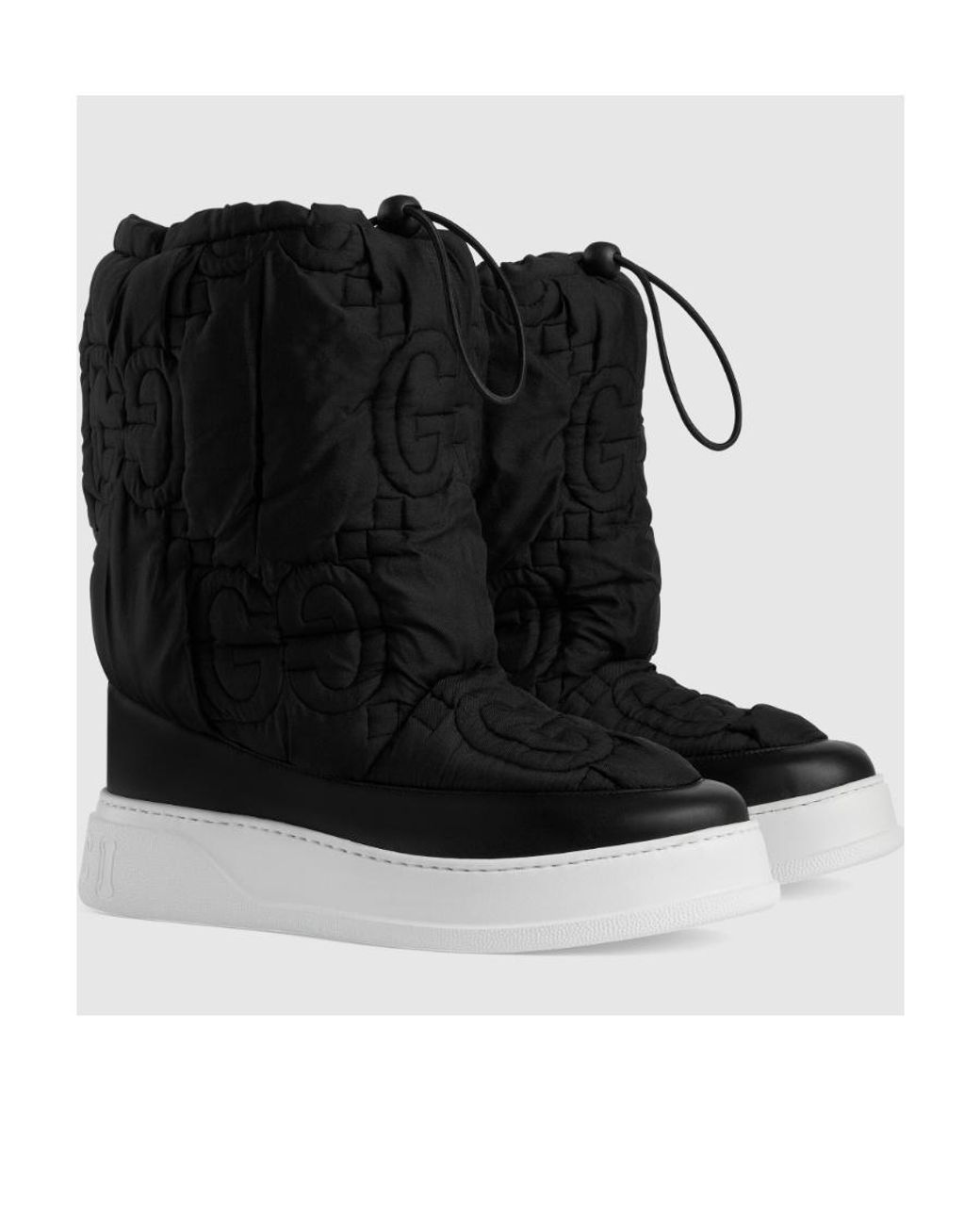 Gucci Black Gg Boots for men