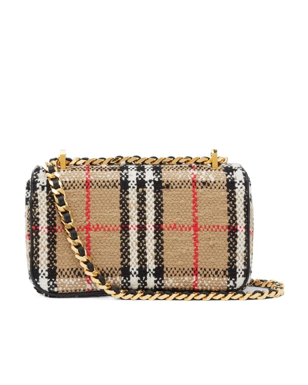 Burberry Natural Lola Foldover Crossbody Bag