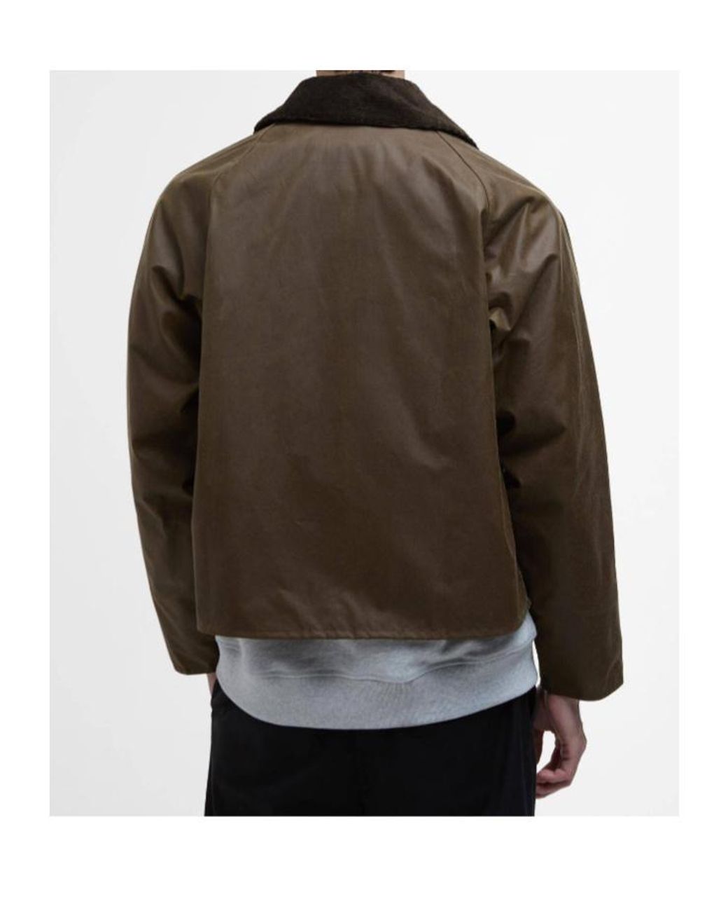 Barbour Brown Spey Slim Waxed Jacket for men