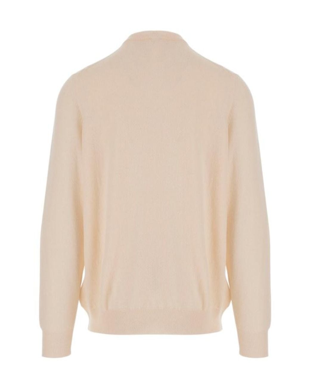 Kiton Natural Half-Zip Knitted Jumper for men