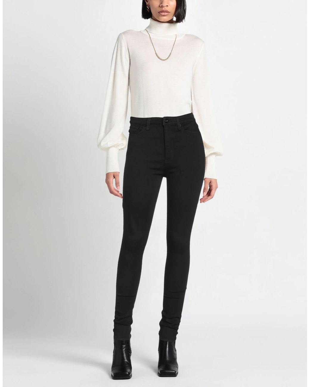 Rag & Bone Black Denim Trousers