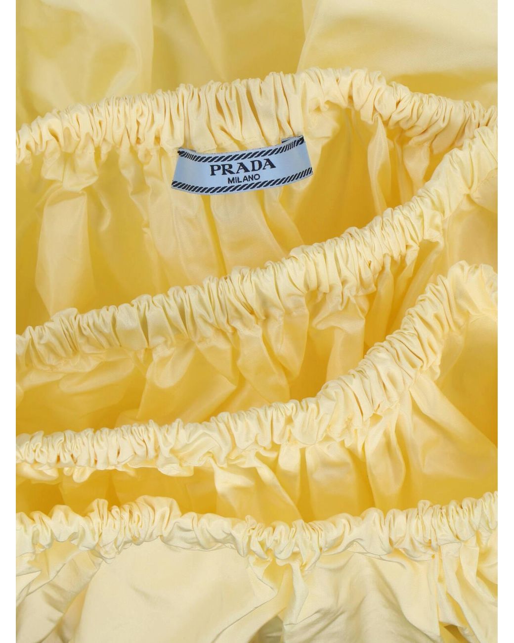 Prada Natural Technical Taffeta Skirt