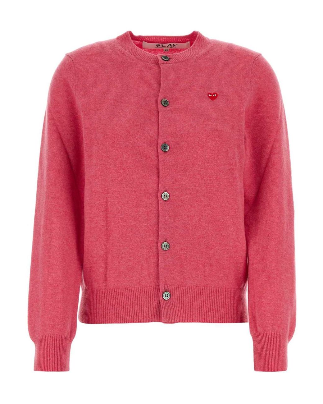 COMME DES GARÇONS PLAY Pink Wool Cardigan
