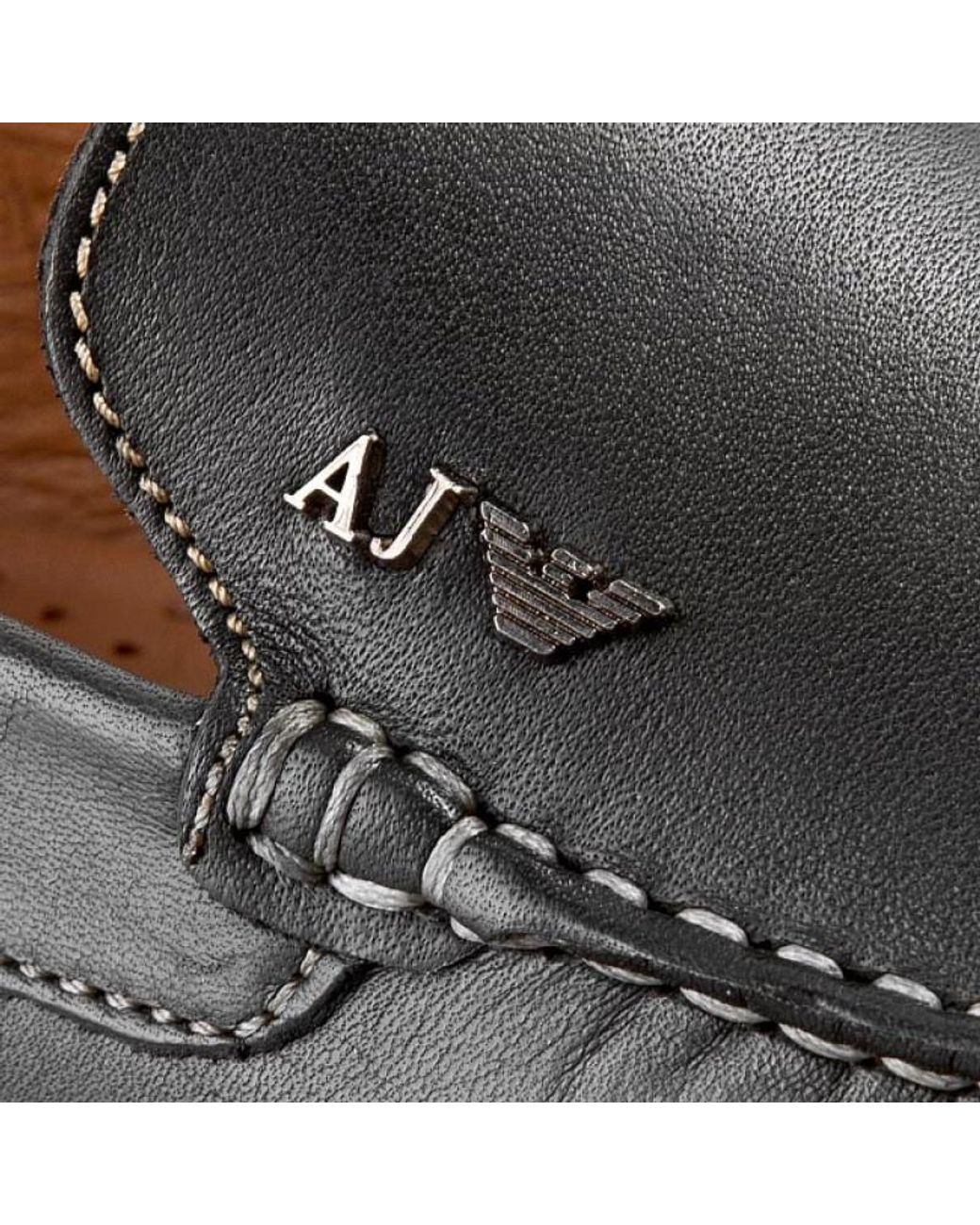 Armani Jeans Brown Logo Details Business Casual Shoes for men