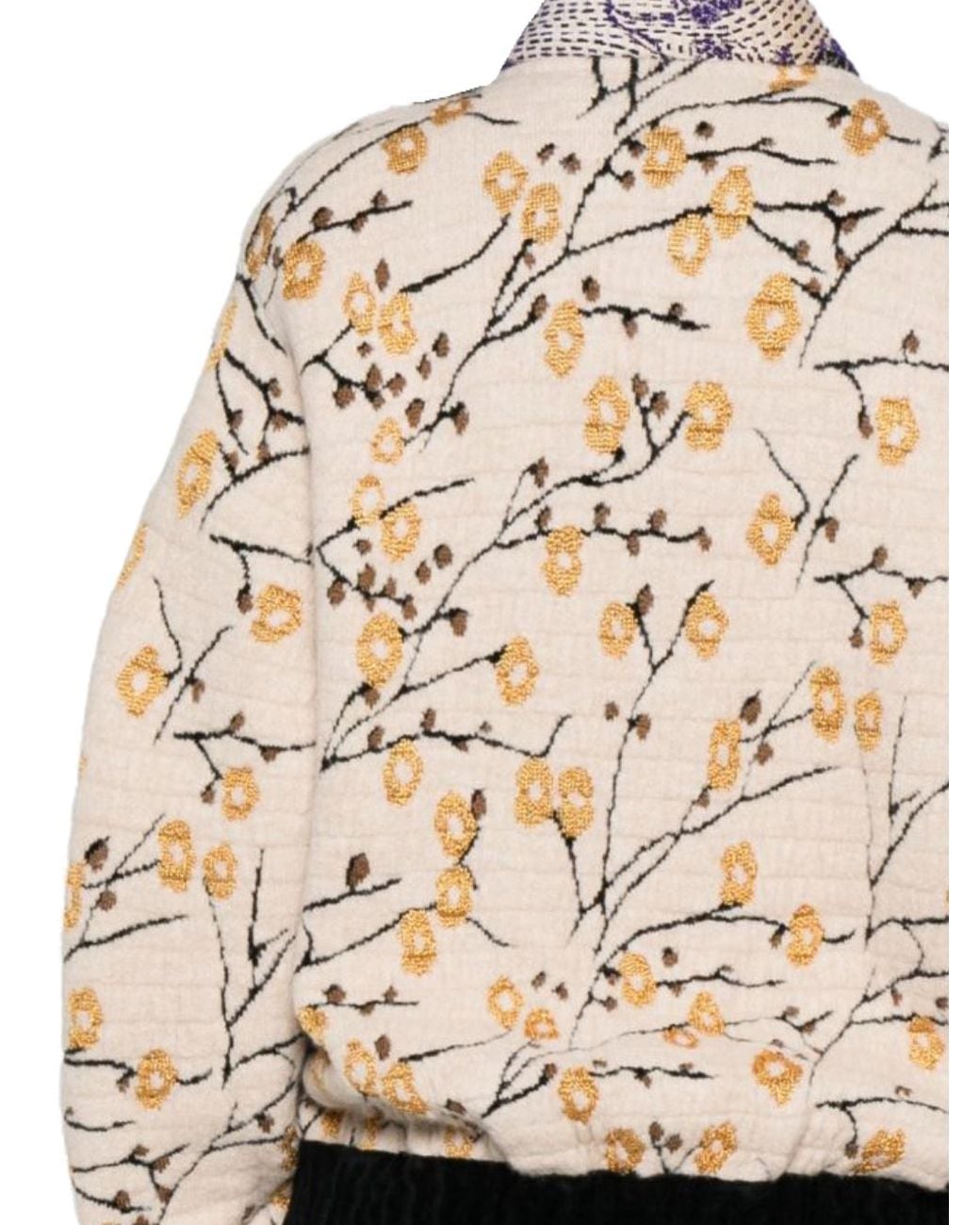 Forte_forte Natural Long-Sleeve Zip-Fastening Cardigan