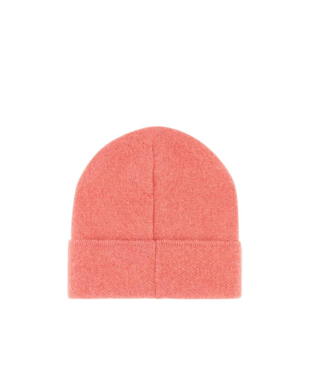 By Far Pink Logo Patch Ribbed Beanie