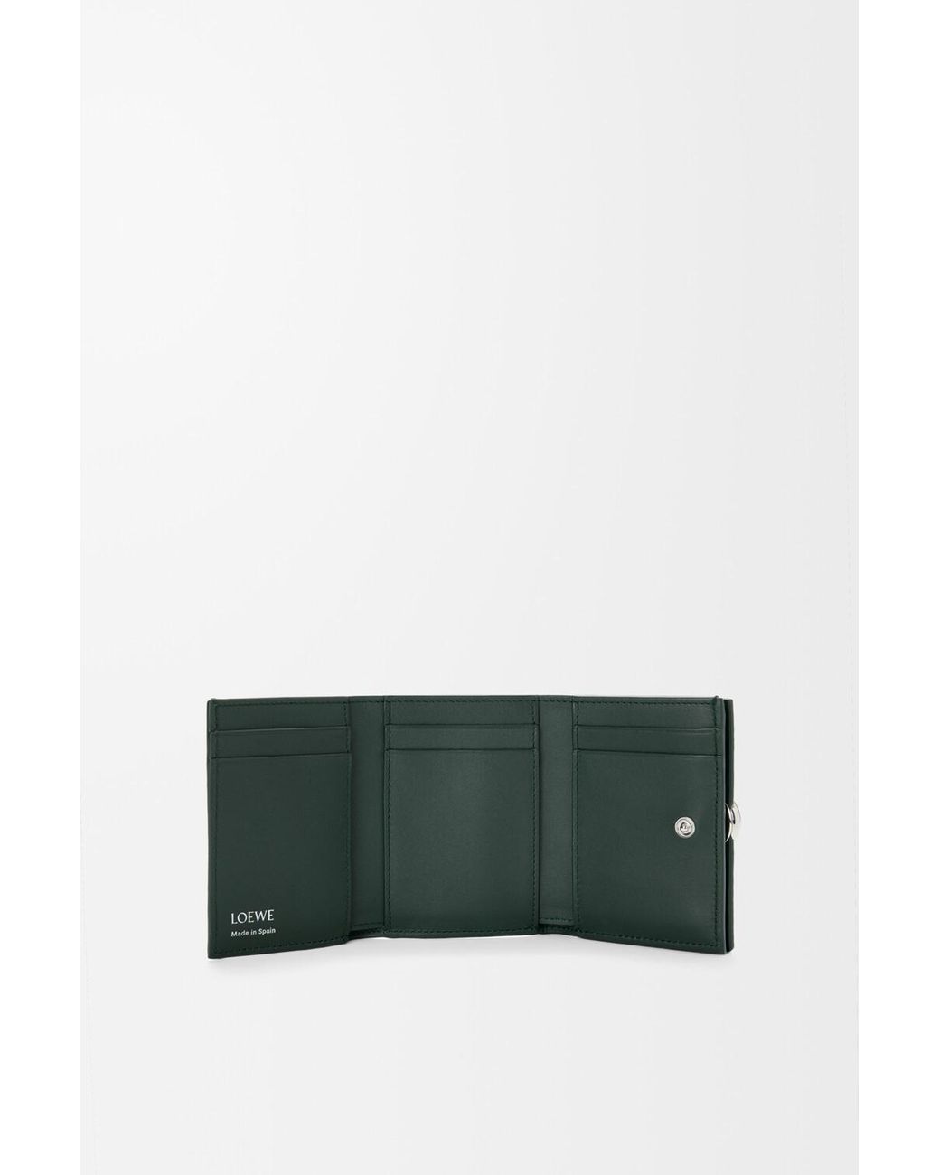 Loewe Green Trifold Wallet