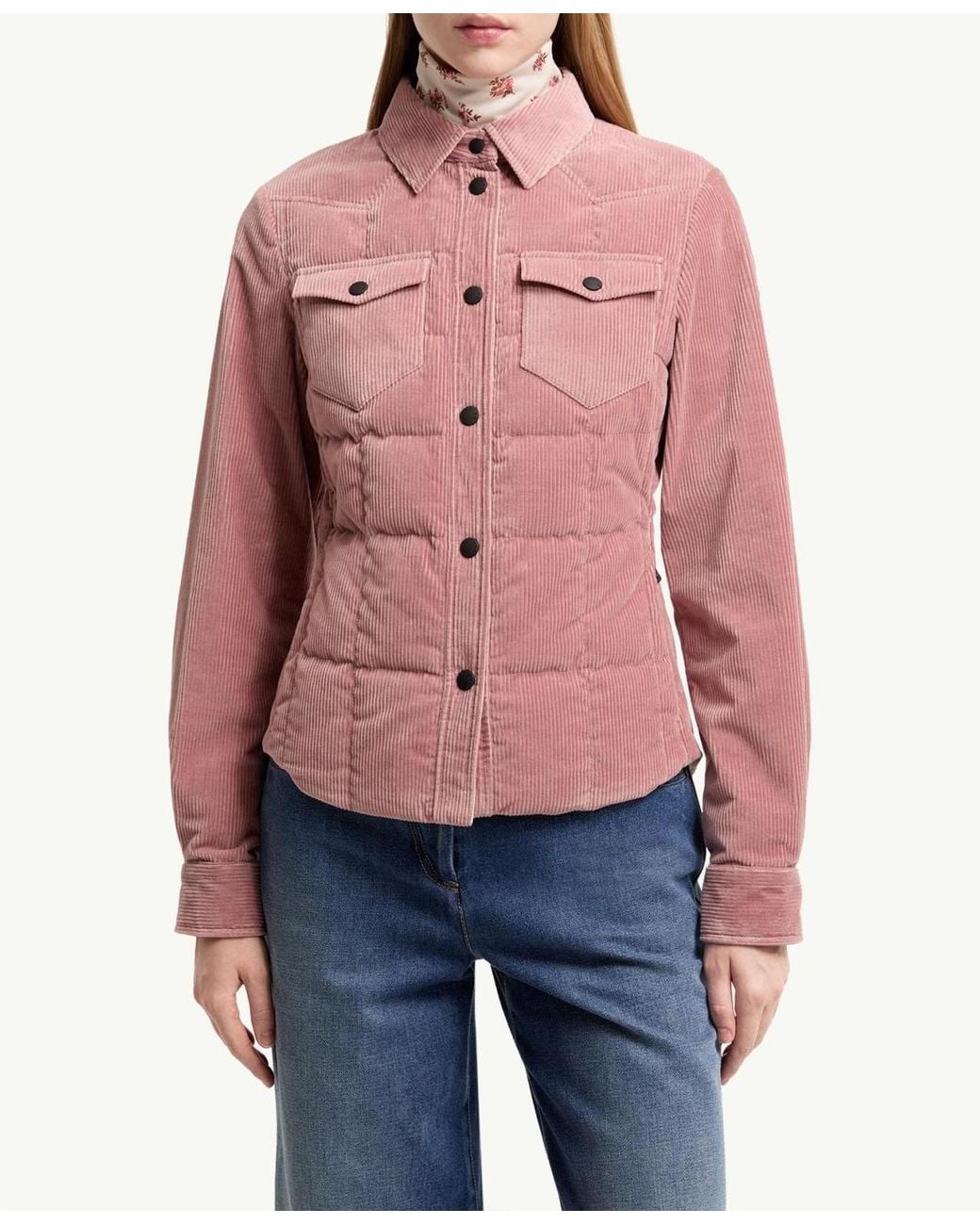 Moncler Pink Grenoble Apres Ski Quilted Down Jacket