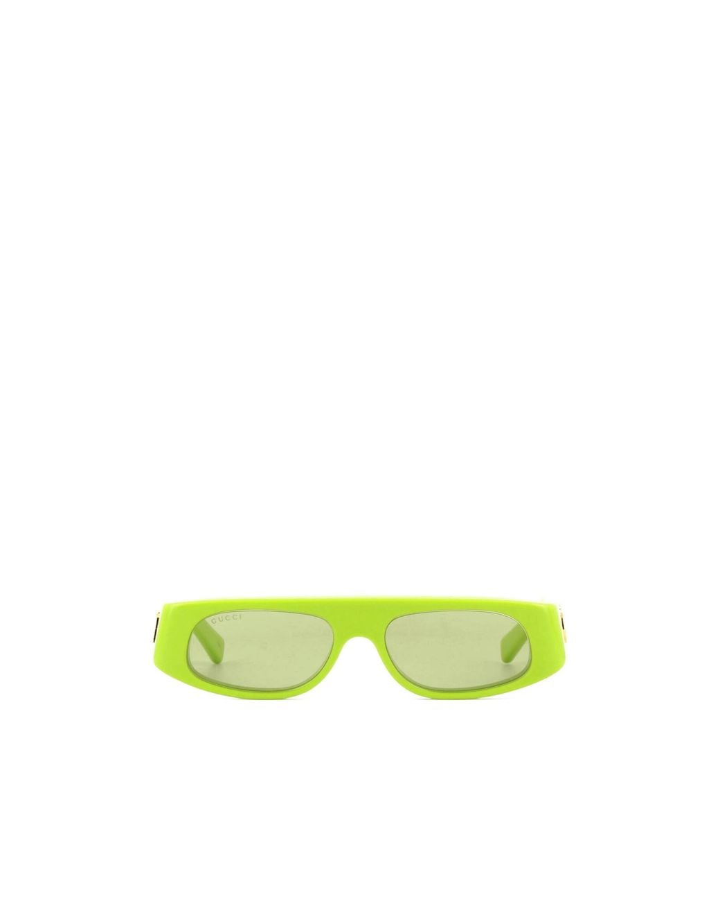 Gucci Yellow Eyewear Rectangle Frame Sunglasses