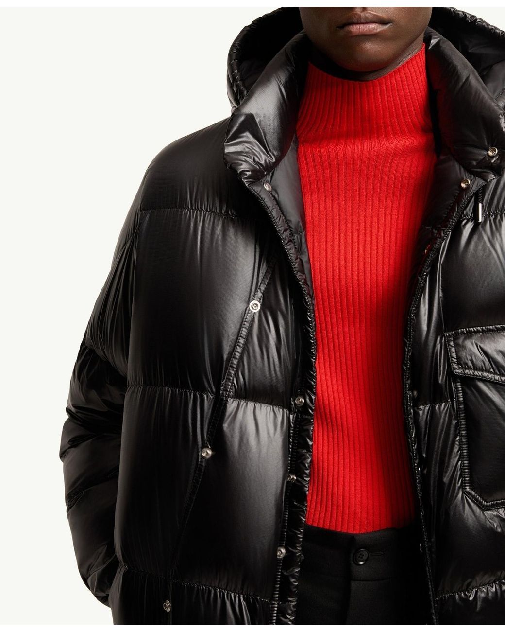 Moncler Black Karakorum Hooded Short Down Jacket for men