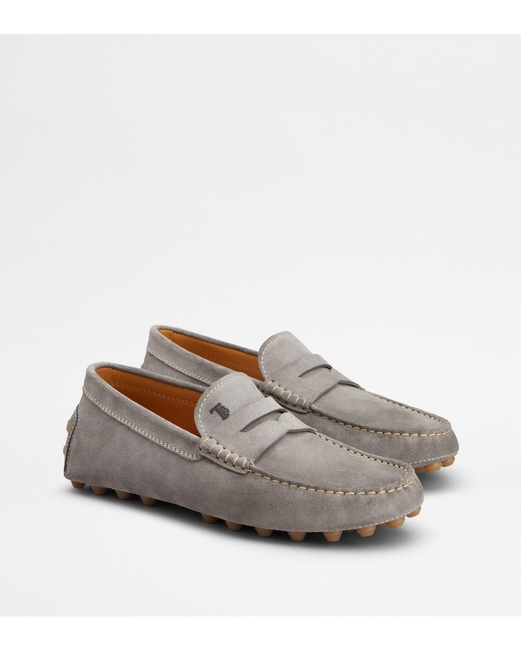 Tod's Gray Gommino Slip-On Loafers for men