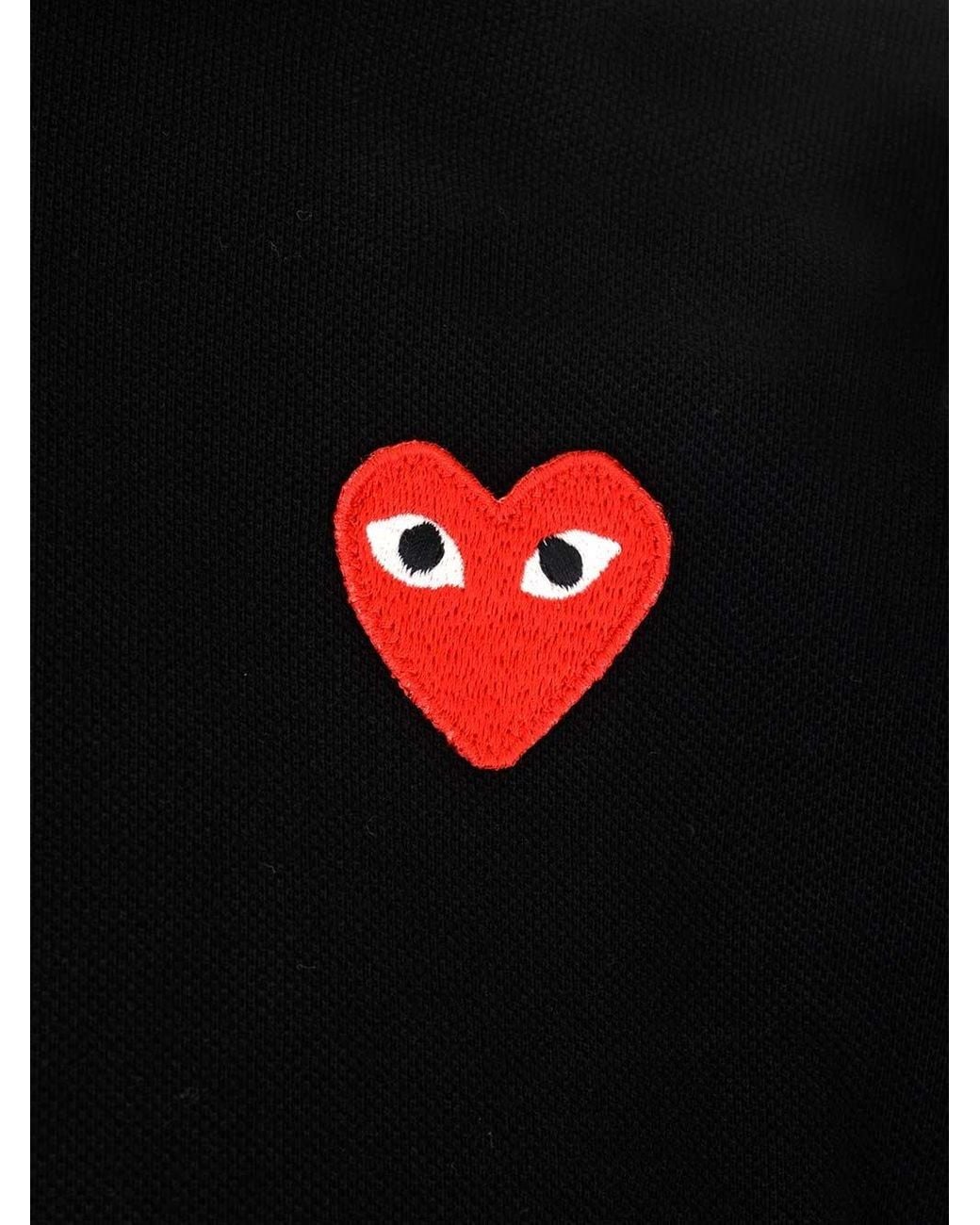 COMME DES GARÇONS PLAY Blue Tshirt Emblem Knit for men