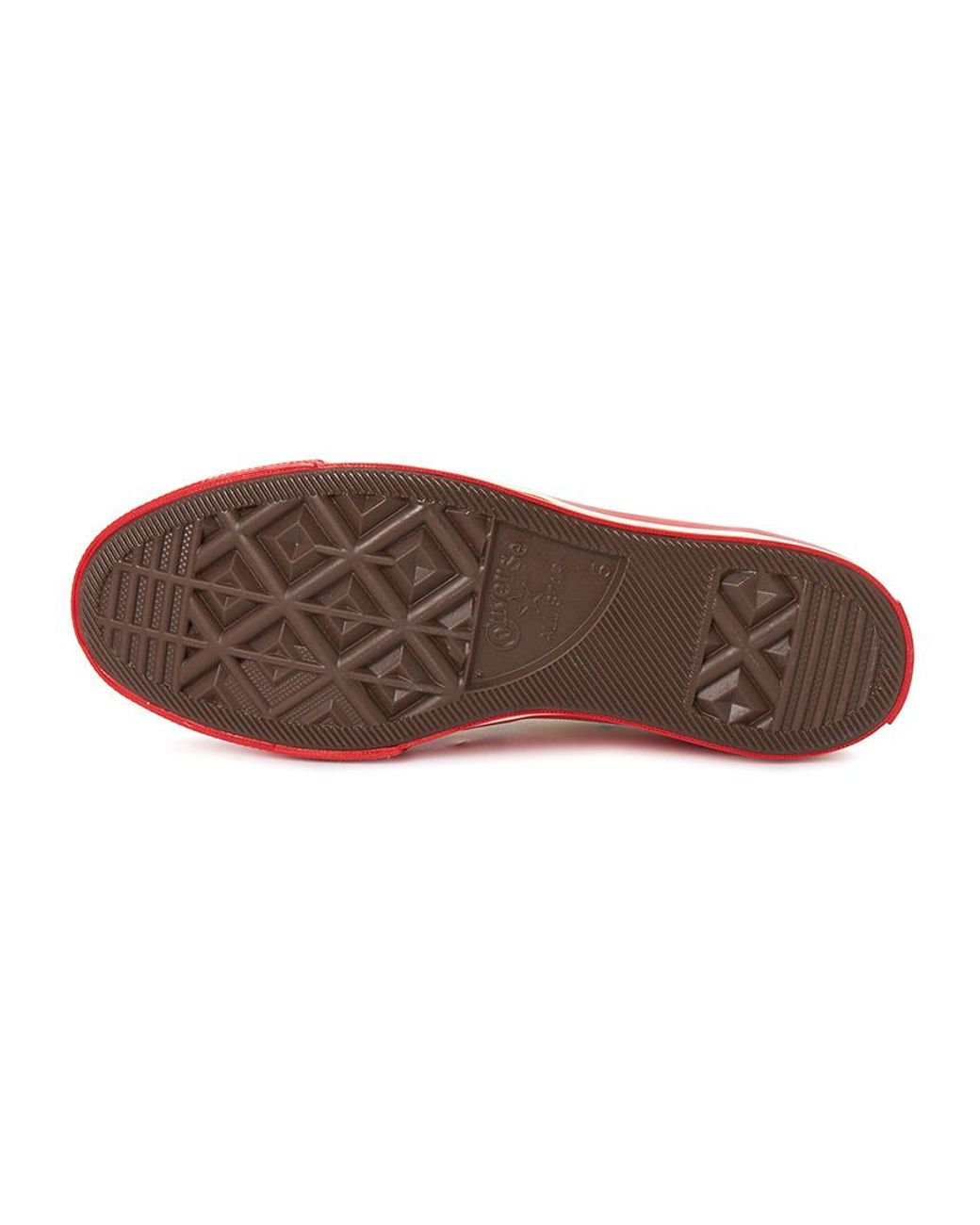 Comme des Garçons Red Round Toe Sneakers for men