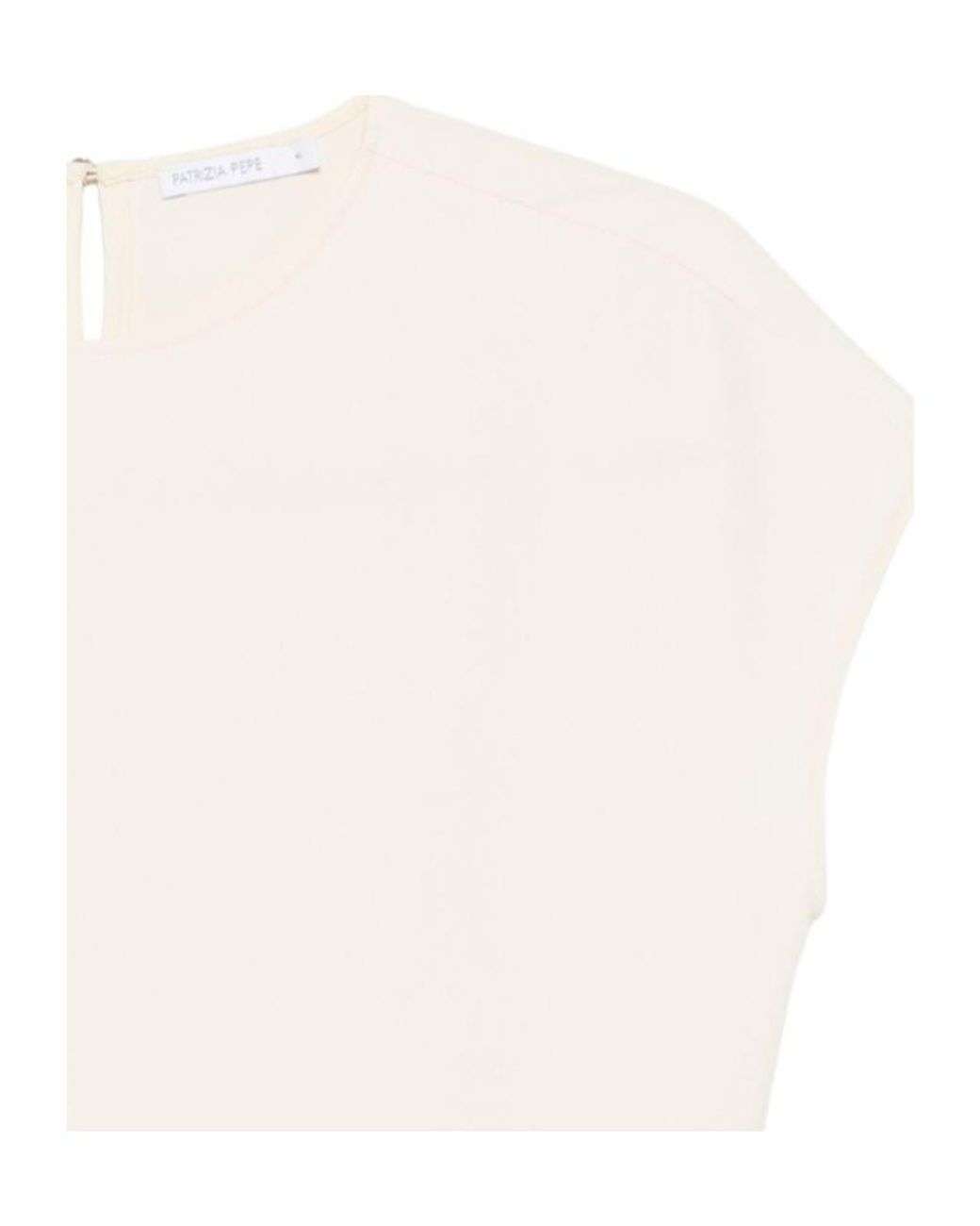 Patrizia Pepe White Sleeveless Blouse