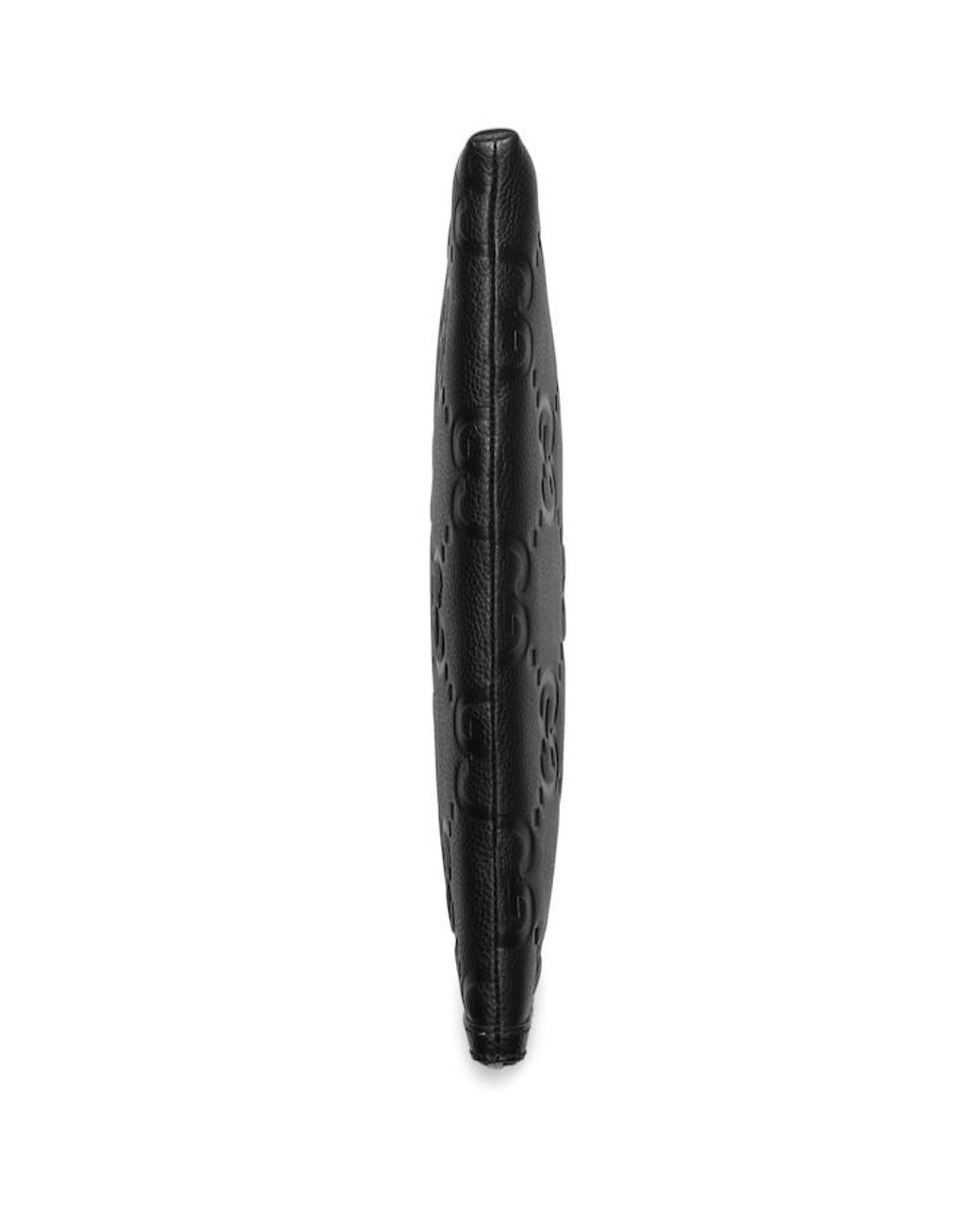 Gucci Black Jumbo Gg Zipped Pouch for men