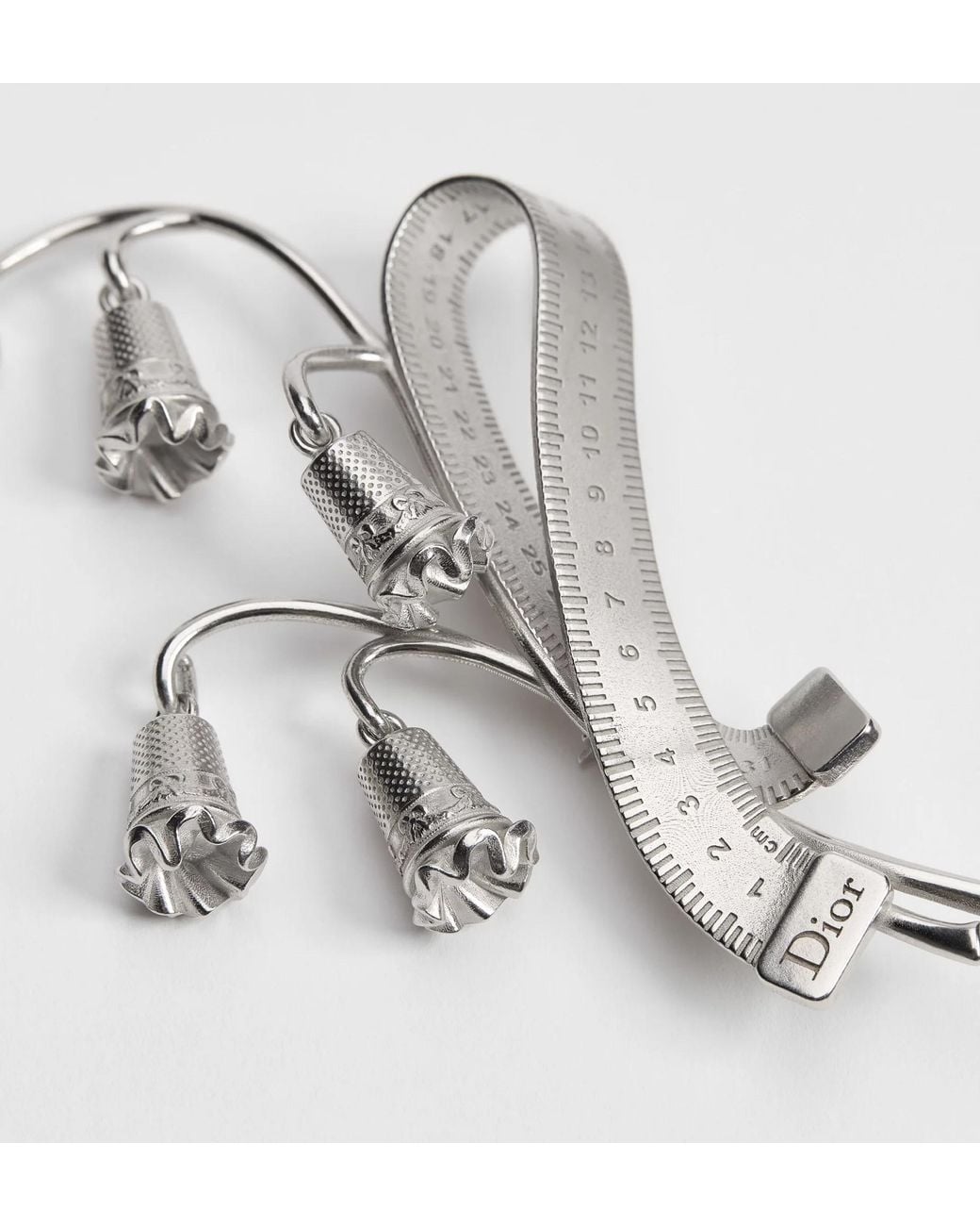Dior Metallic Couture Charms Lily Of The Valley Brooch for men
