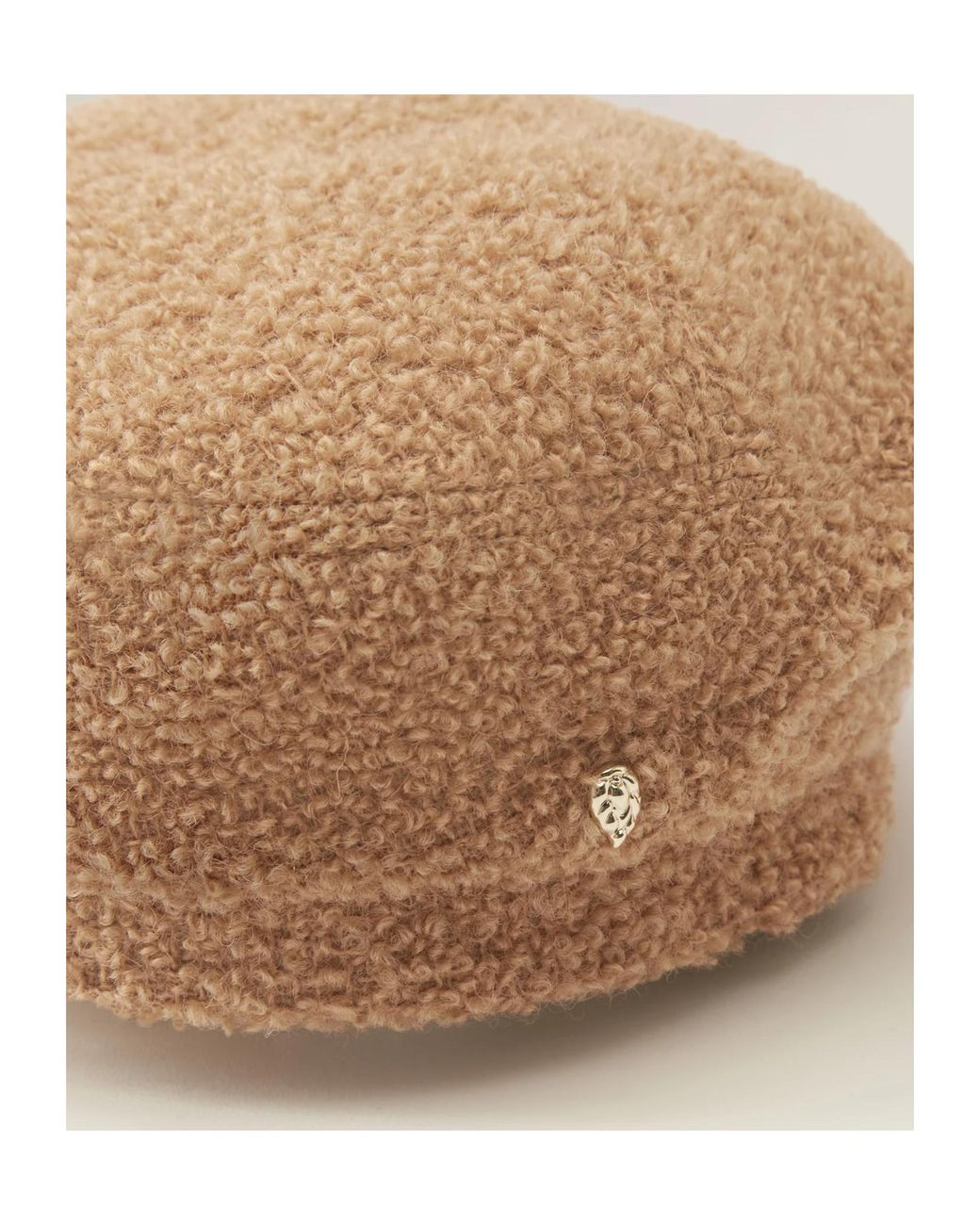 Helen Kaminski Brown Beret With Appliqué Details