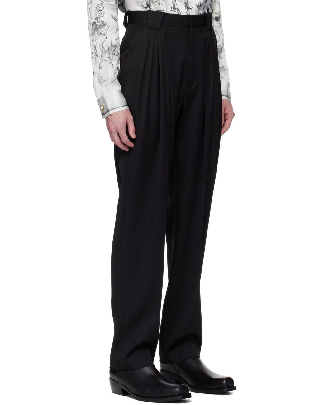Casablanca Gray Five Pleat Trousers for men