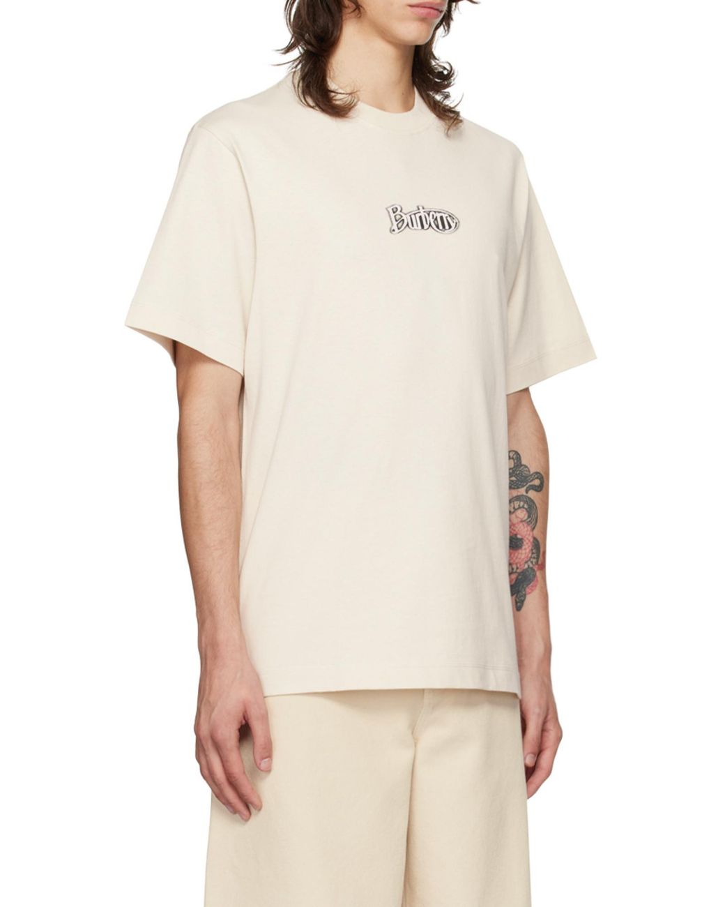 Burberry Natural Logo Printed Crewneck T-Shirt for men