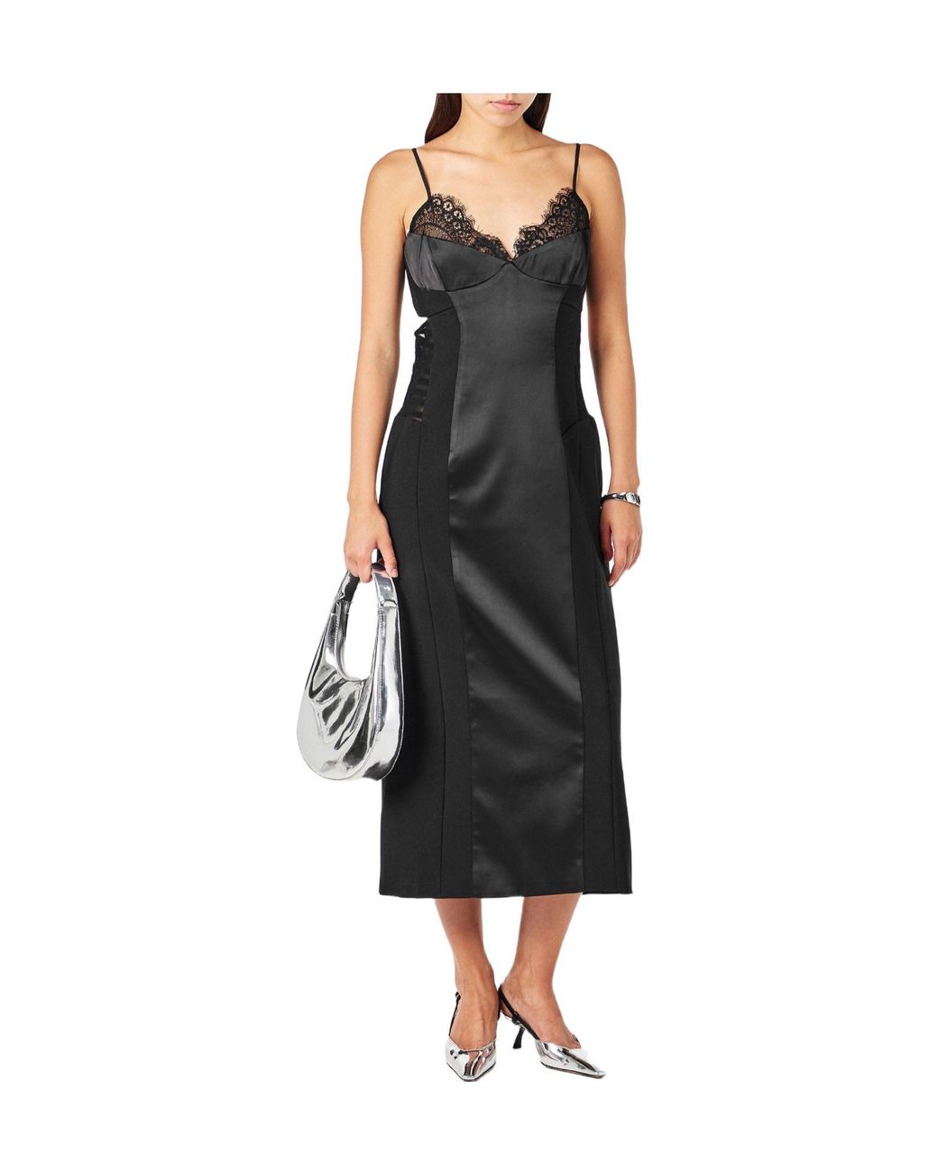 Isabel Marant Black Katana Structured Bodycon Dress