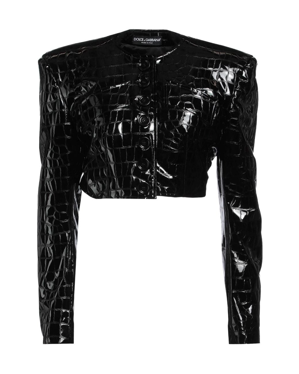 Dolce & Gabbana Black Minimalist Leather Jacket