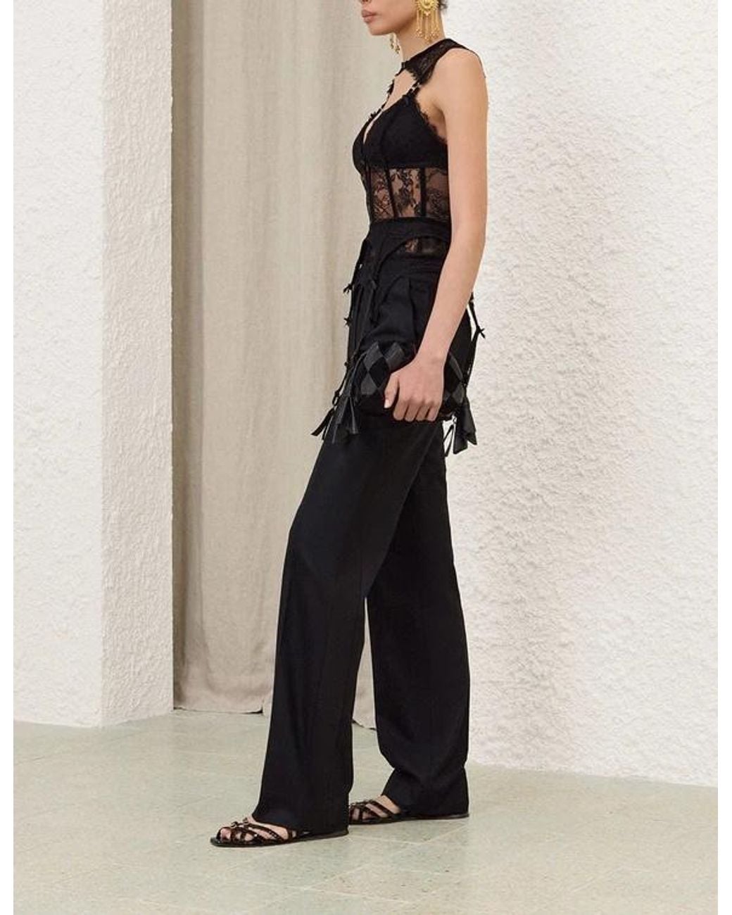 Zimmermann Black Straight-Leg Casual Trousers