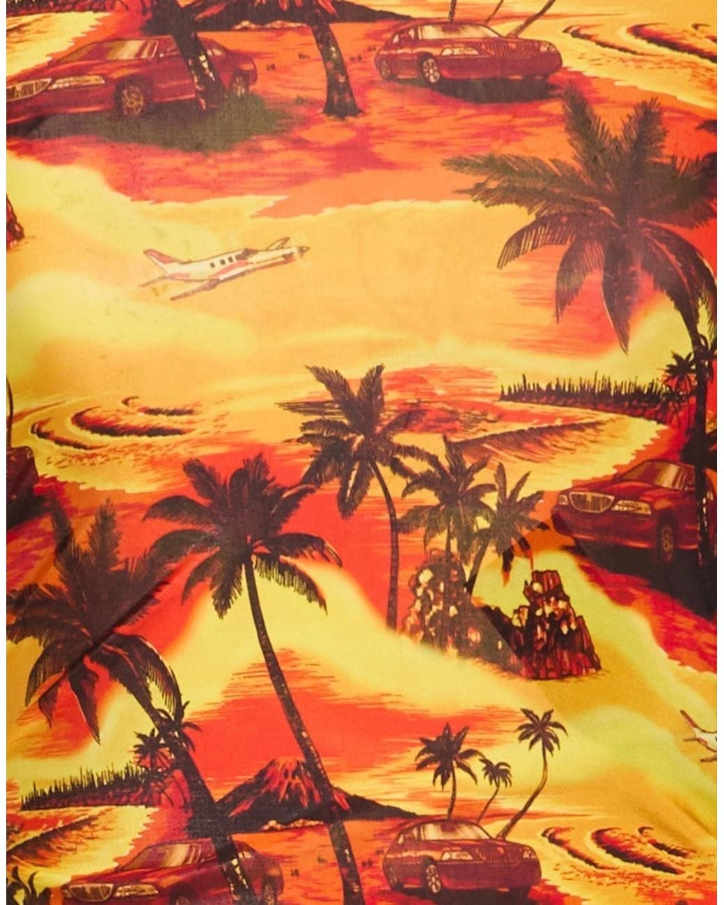 Balenciaga Orange Short-Sleeved Printed T-Shirt