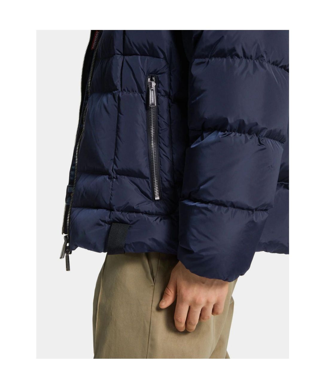 DSquared² Blue Quilted Jacket for men