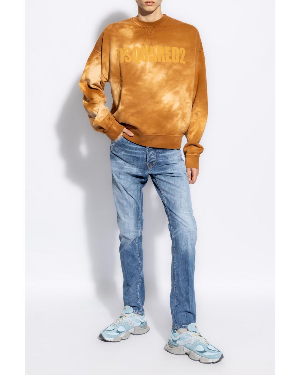 DSquared² Blue Cool Guy Logo Patch Denim Jeans for men
