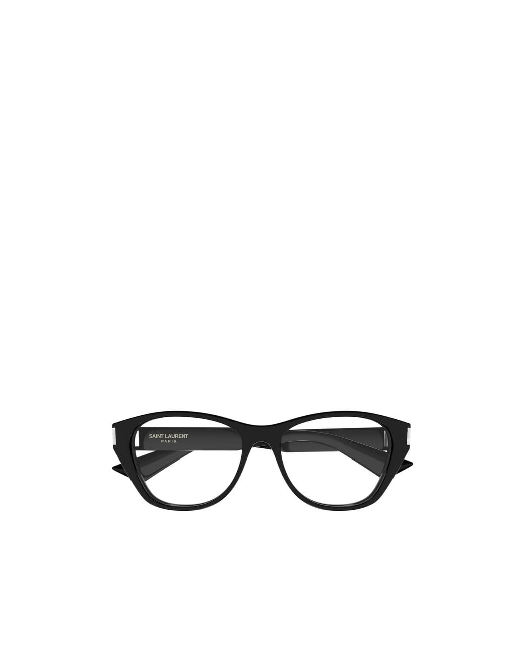 Saint Laurent White Cat-Eye Glasses