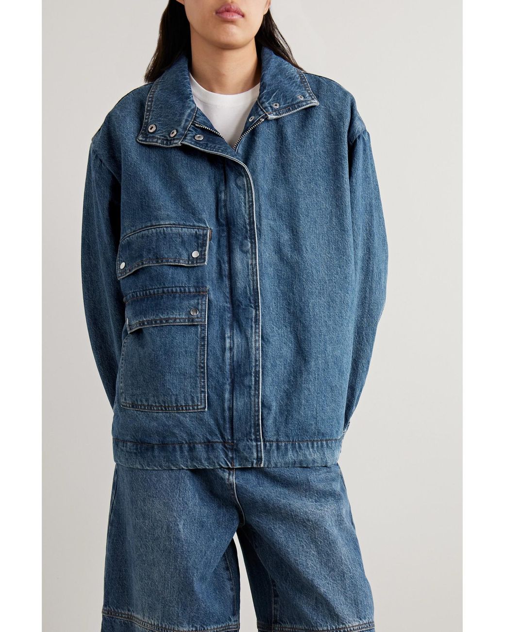 Co. Blue Loose-Fitting Denim Jacket