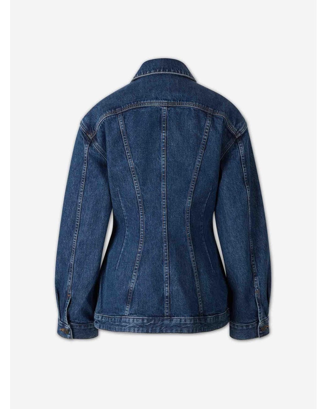 Agolde Blue Waist-Cinching Jacket