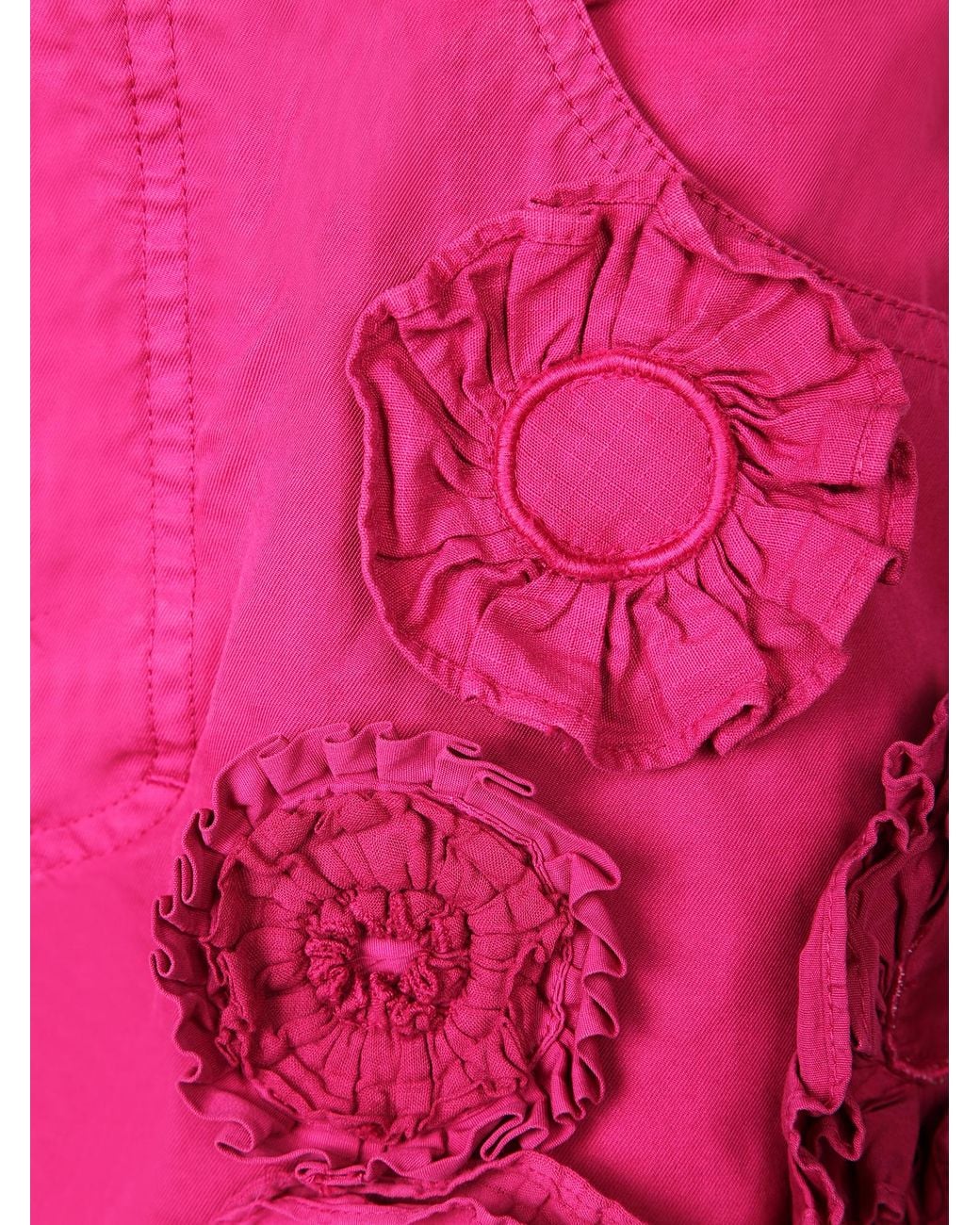 DSquared² Pink Appliquéd Wide-Leg Pants
