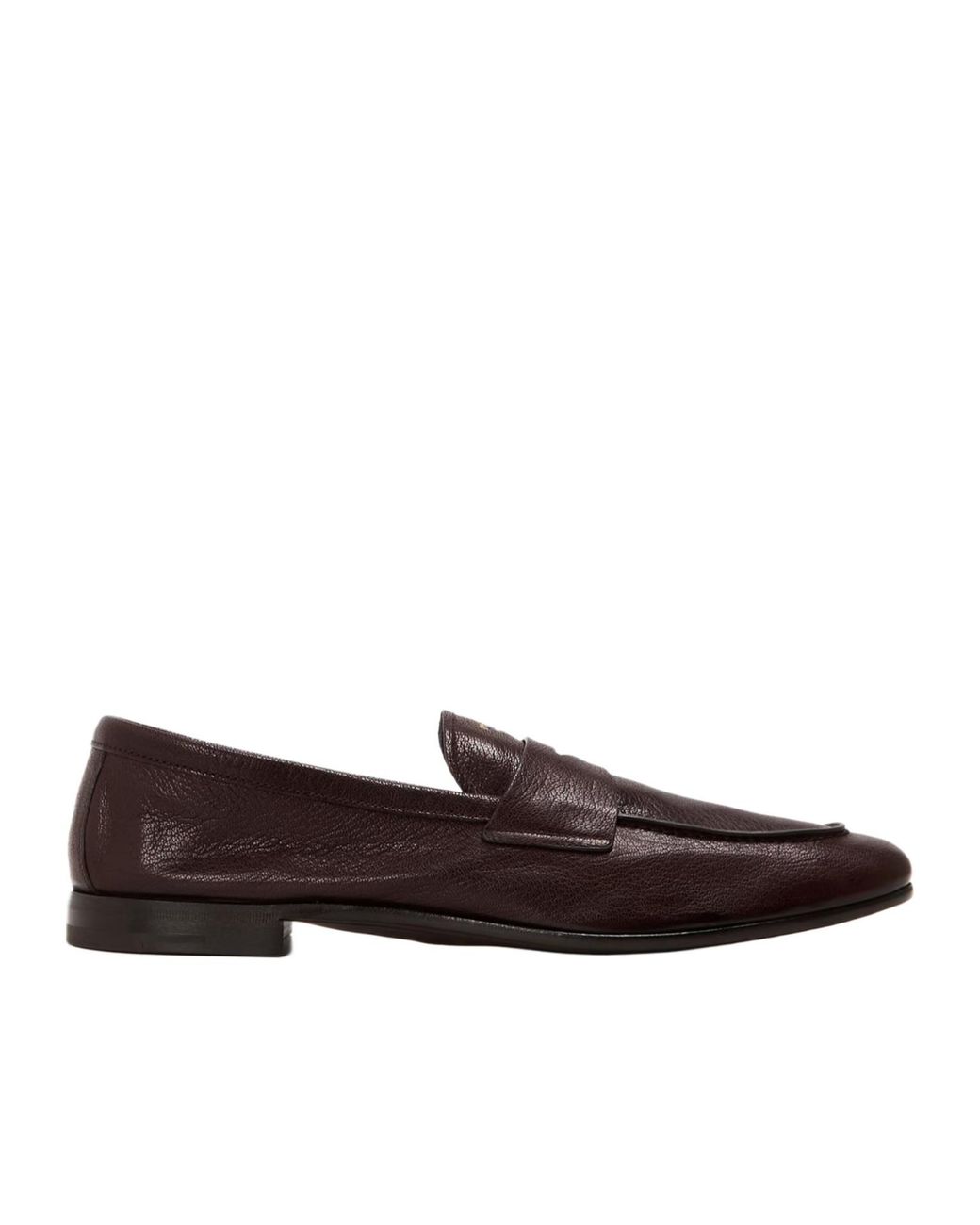Prada Brown Logo Loafers for men