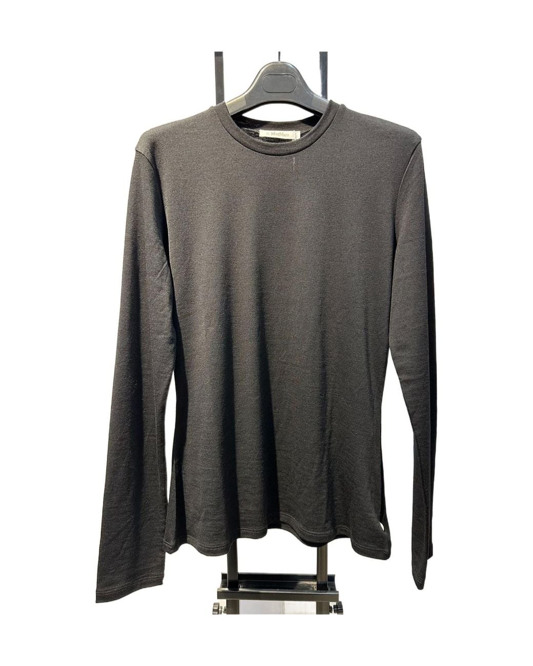 Max Mara Gray Long-Sleeve T-Shirt