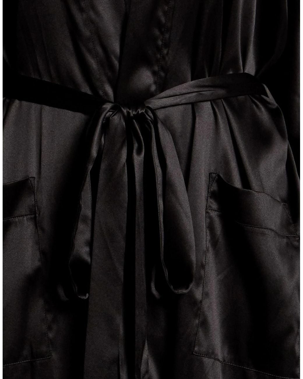 Dolce & Gabbana Black Solid Color Dressing Gowns