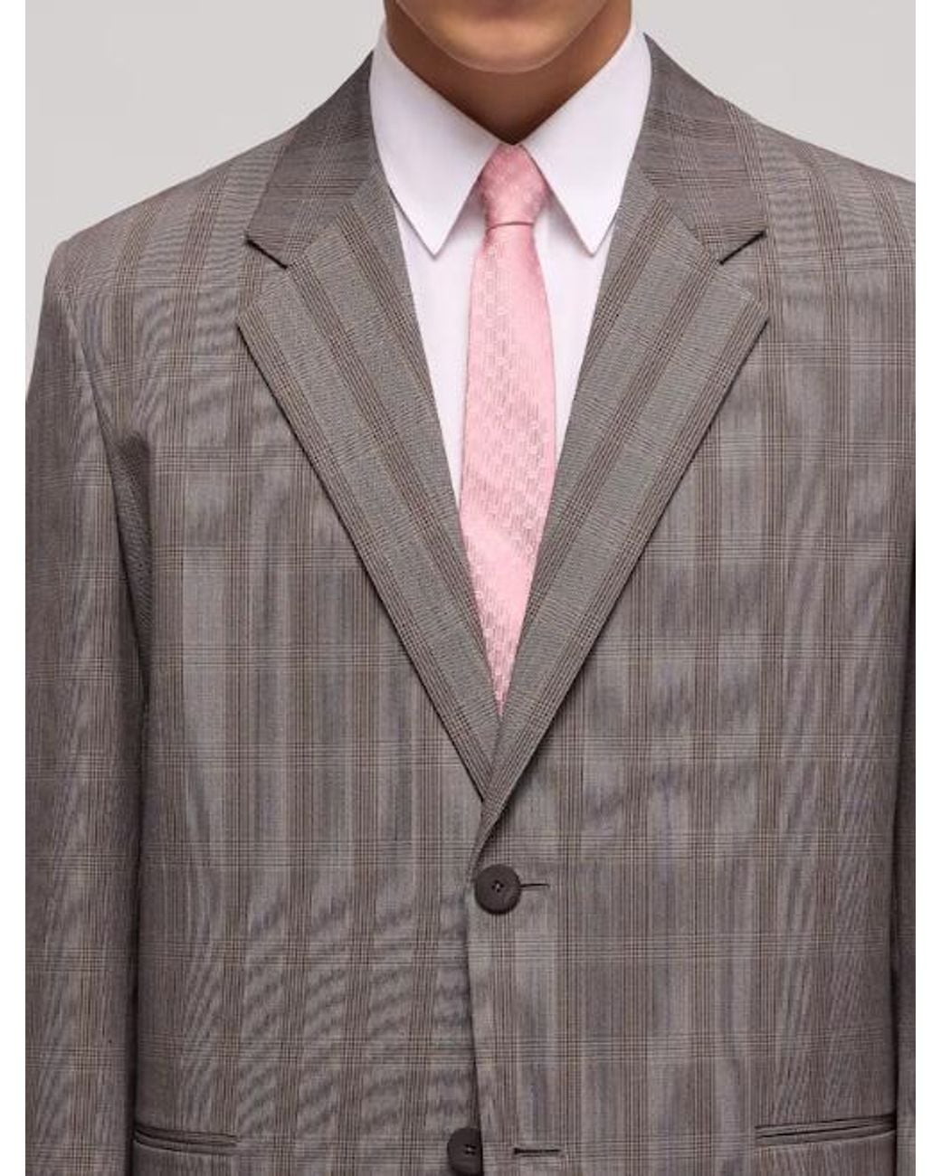 Gucci Pink Interlocking G Silk Jacquard Tie for men