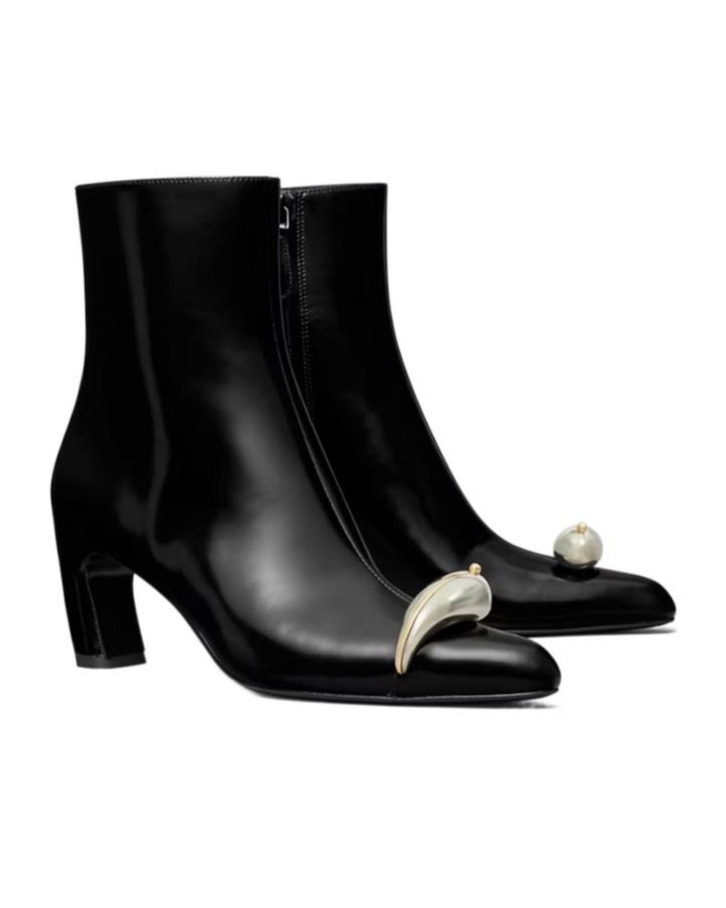 Tory Burch Black 65Mm Pierced Xl Ankle Boot