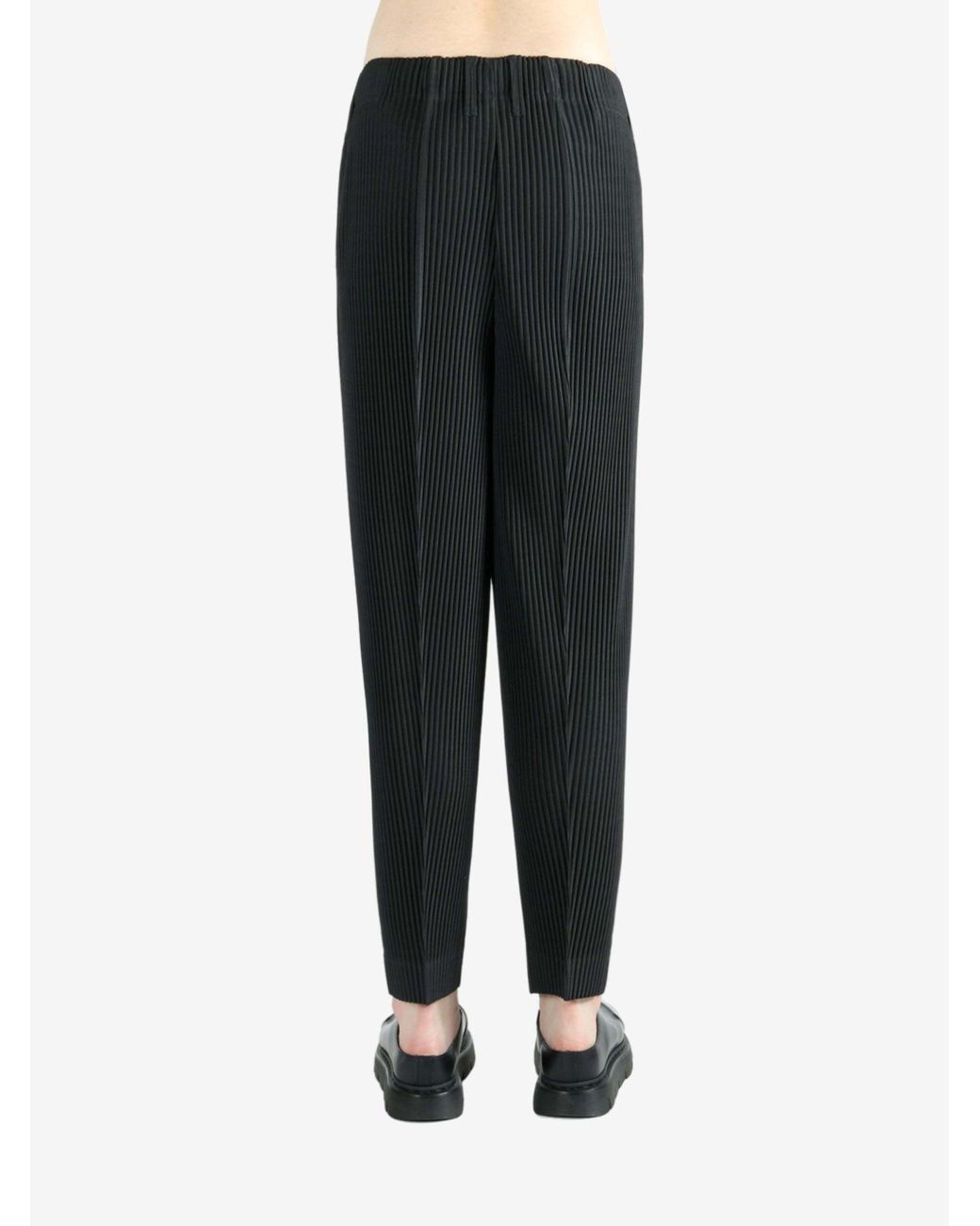 Homme Plissé Issey Miyake Black Homme Plissé Issey Miyake Compleat Trousers for men