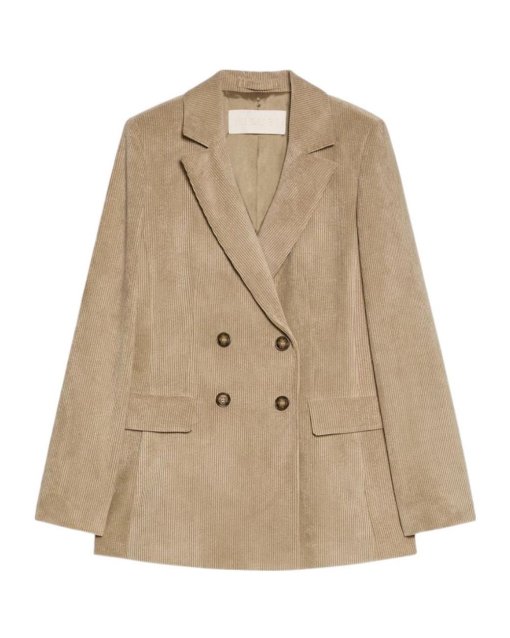 iBlues Natural Double-Breasted Casual Jacket