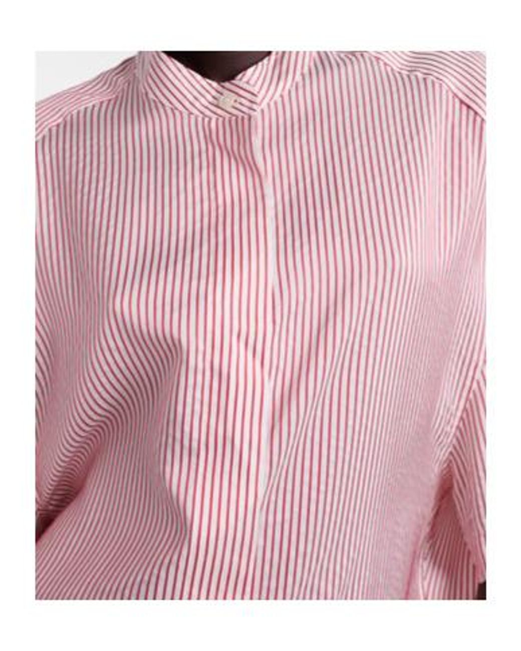 Stella McCartney Pink Striped Silk Shirt