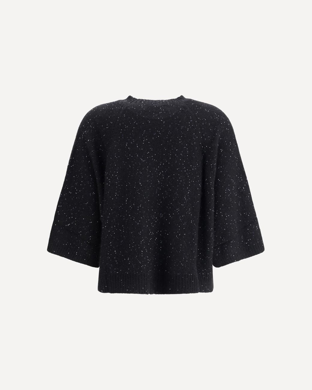 Fabiana Filippi Black Sequin Embellished Cape