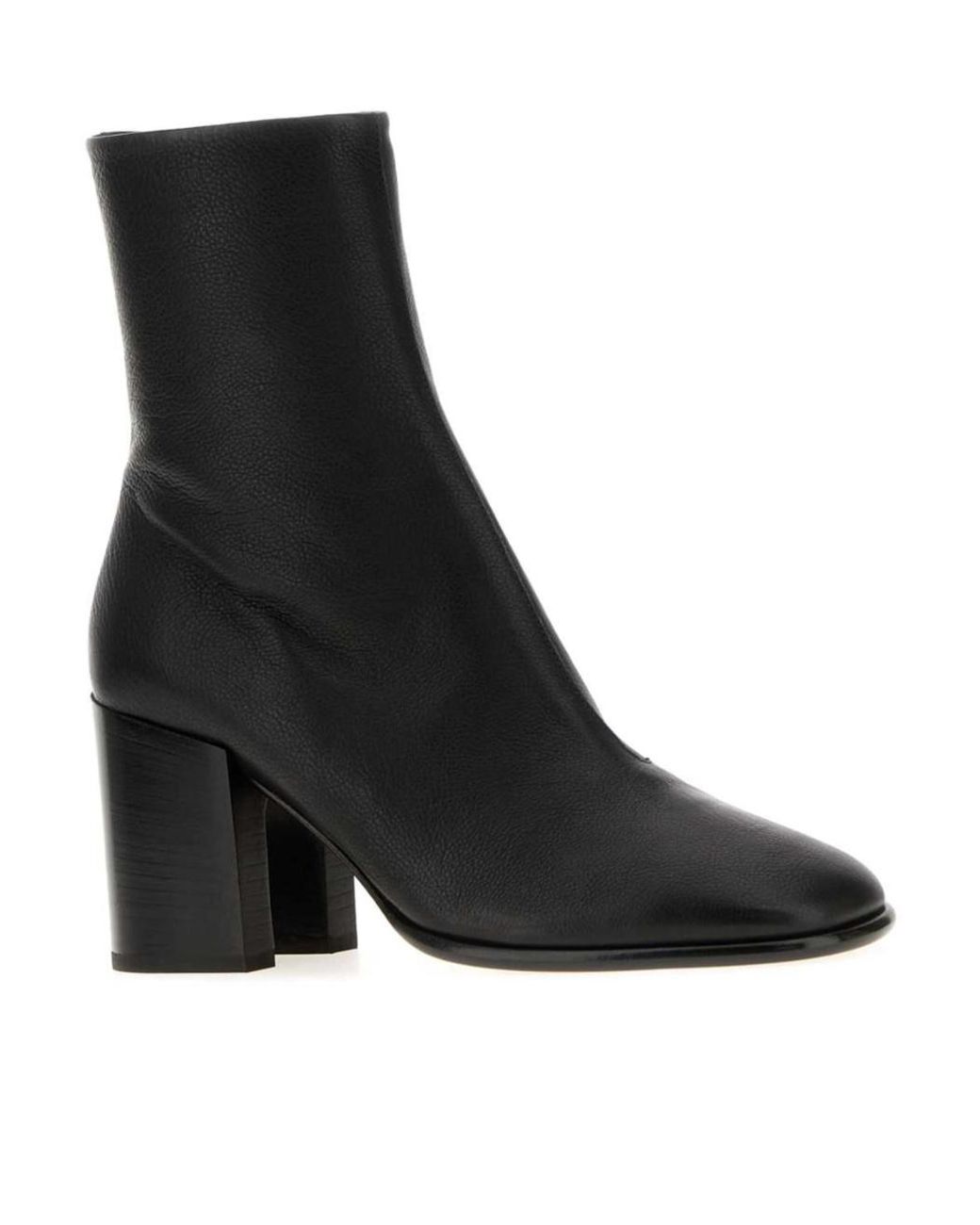 Dries Van Noten Black Block Heel Ankle Boots