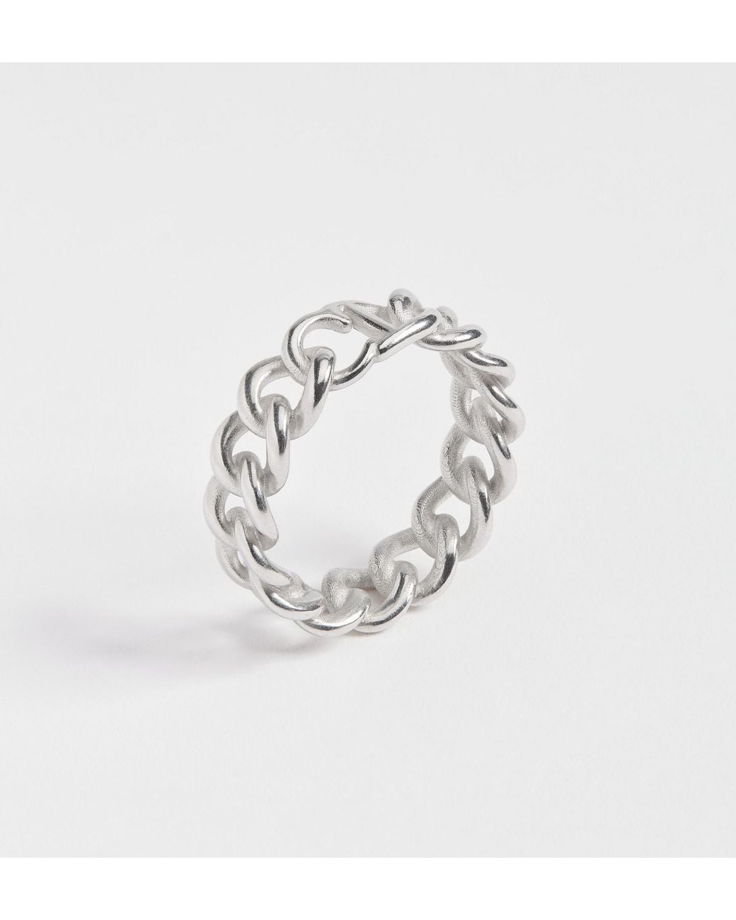 Dior White Cd Icon Chain Link Ring for men
