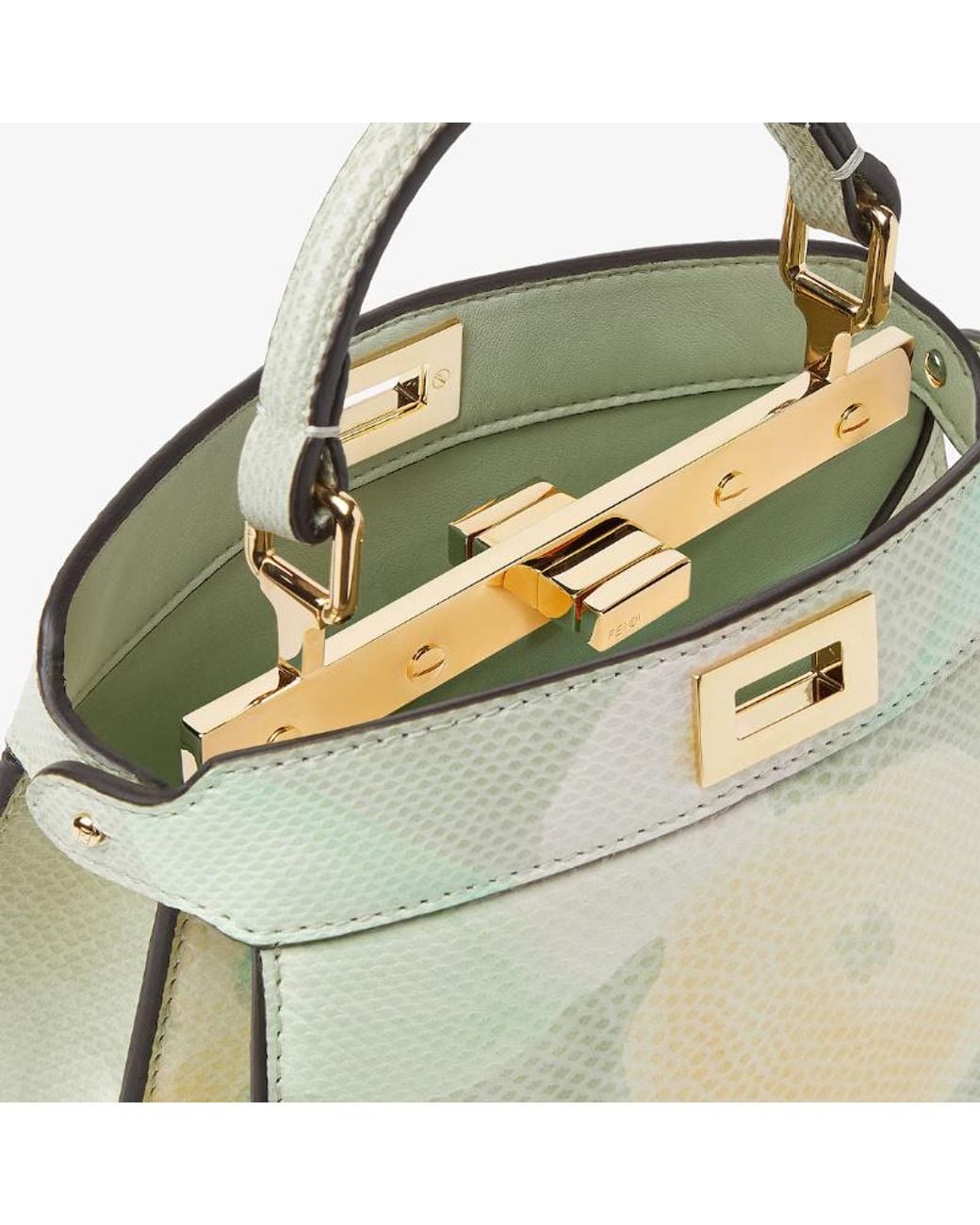 Fendi Metallic Sunny Side Flowers Karung Bag