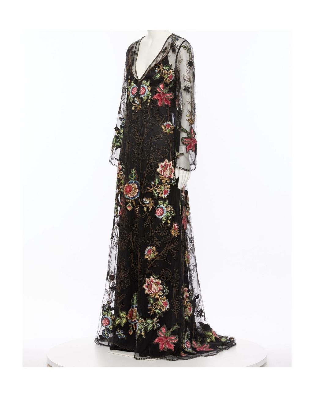 Valentino Black Long-Sleeved Dress