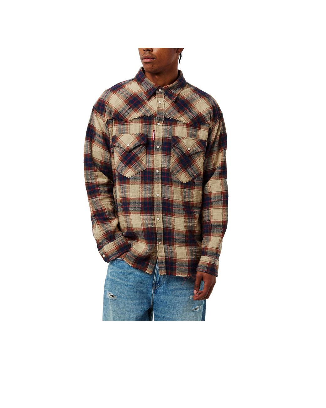 DSquared² Multicolor Long-Sleeve Cowboy Shirt for men