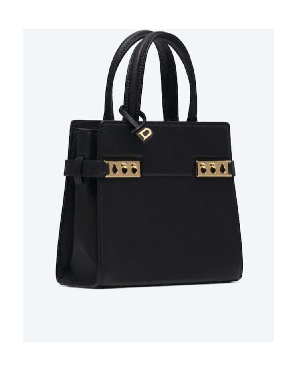 Delvaux Black Adjustable Shoulder Strap Cross-Body Bag