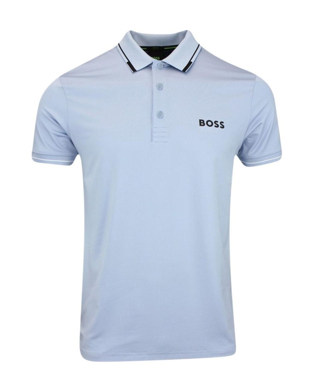 Boss Blue Short-Sleeve Polo Shirt for men