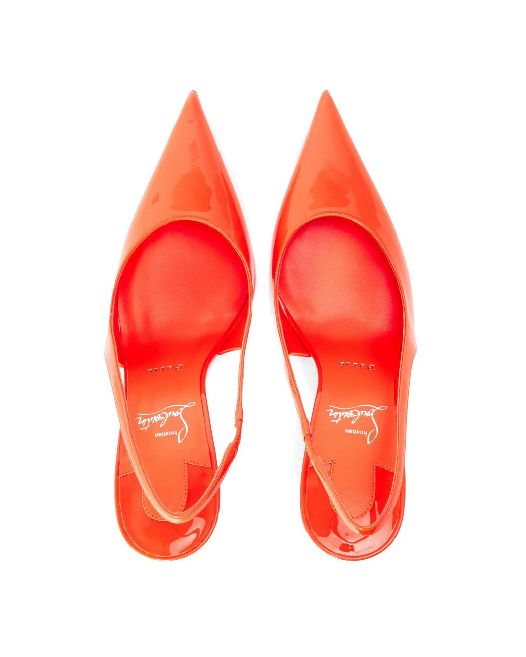 Christian Louboutin Red Chr Miss Z Slingbacks